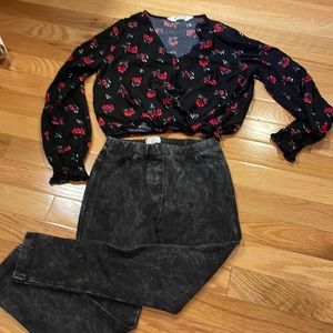 Jeggins and blouse for girl